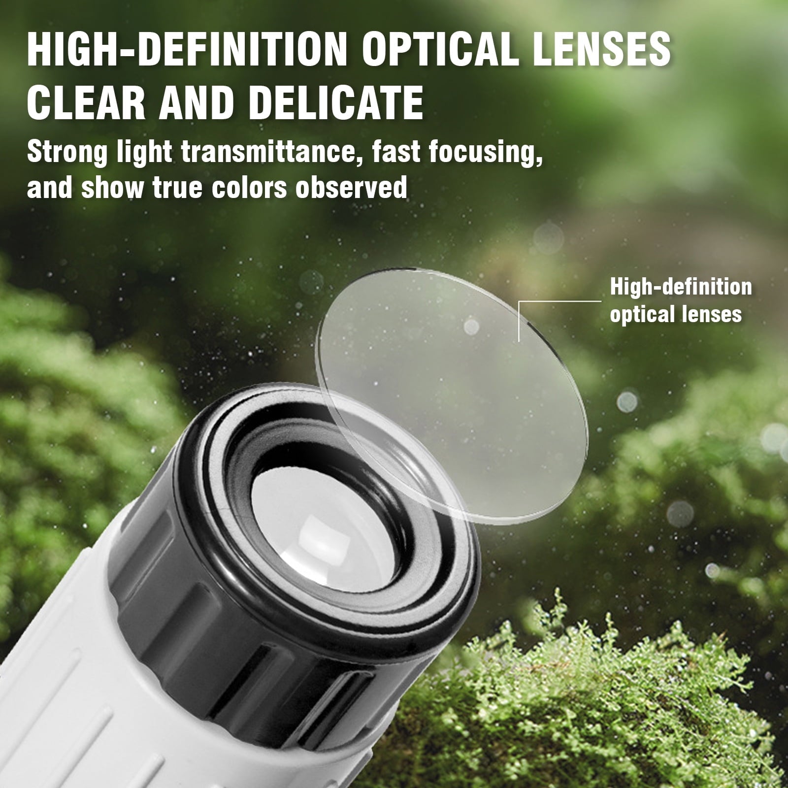 FUJILI Microscope for Kids, Science Kits for Kids Beginner STEM Micros