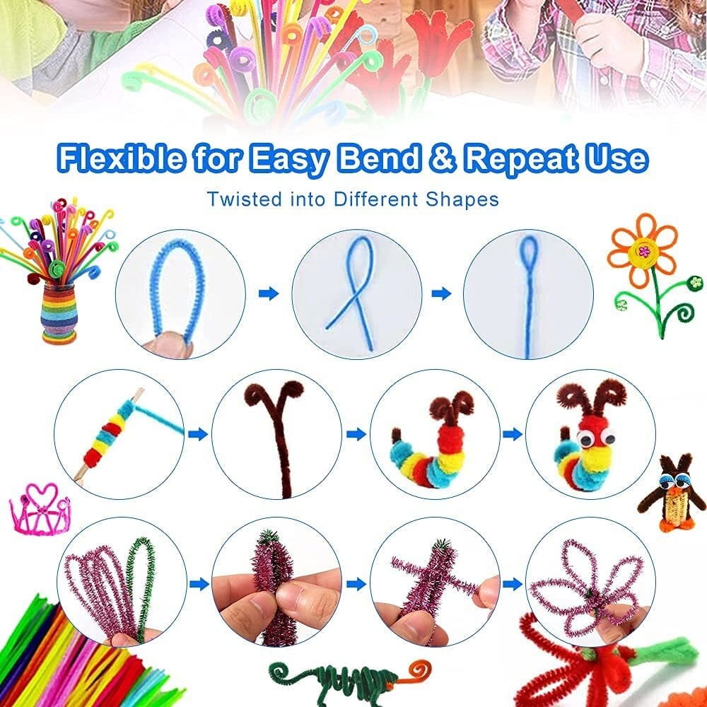 YANSION 1000Pcs DIY Arts and Crafts Supplies Craft Art Supply Kit, DIY