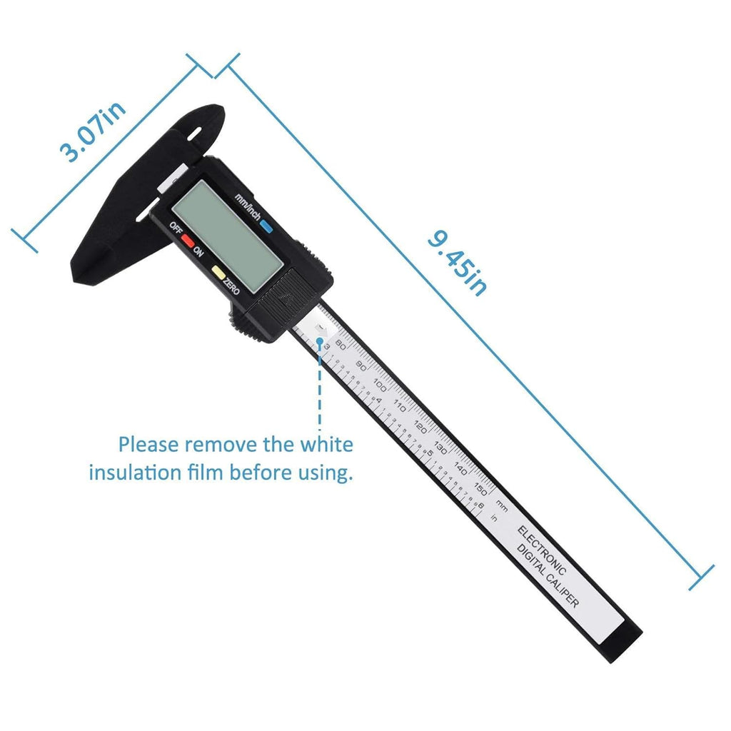 Digital Caliper, Adoric Calipers 0-6 Inch, Inch/mm Conversion, Large LCD