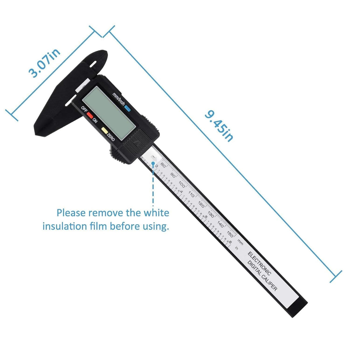 Digital Caliper, Adoric Calipers 0-6 Inch, Inch/mm Conversion, Large LCD