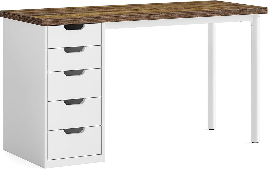 LITTLE TREE 47-Inch Five-Drawer Student Desk
