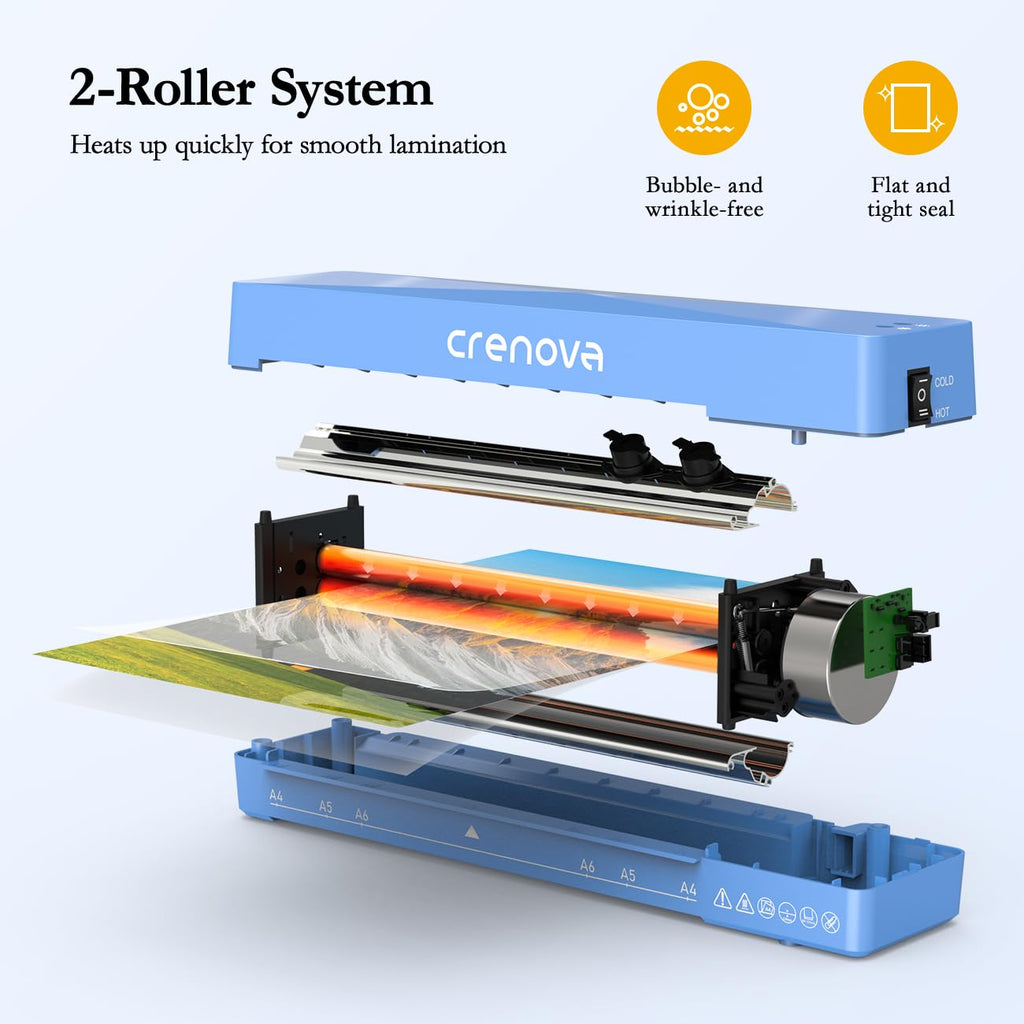 13" A4 Thermal Laminator with 10 Laminating Sheets