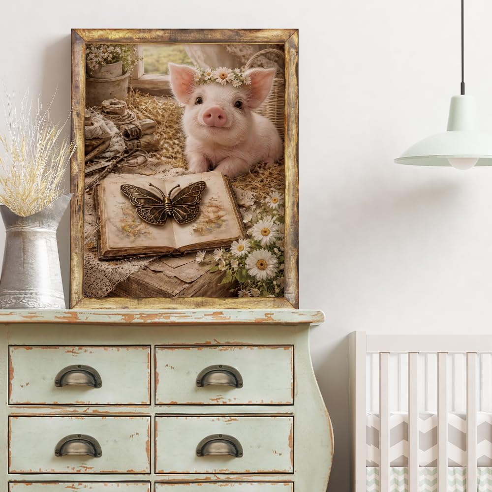 VICESESE 5D Diamond Painting Kit for Adults 12x16 Inch Diamond Art Set Cute Duck Animal Diamond Painting DIY Diamond Art Full Drill Crystal Painting for Home Wall Decor