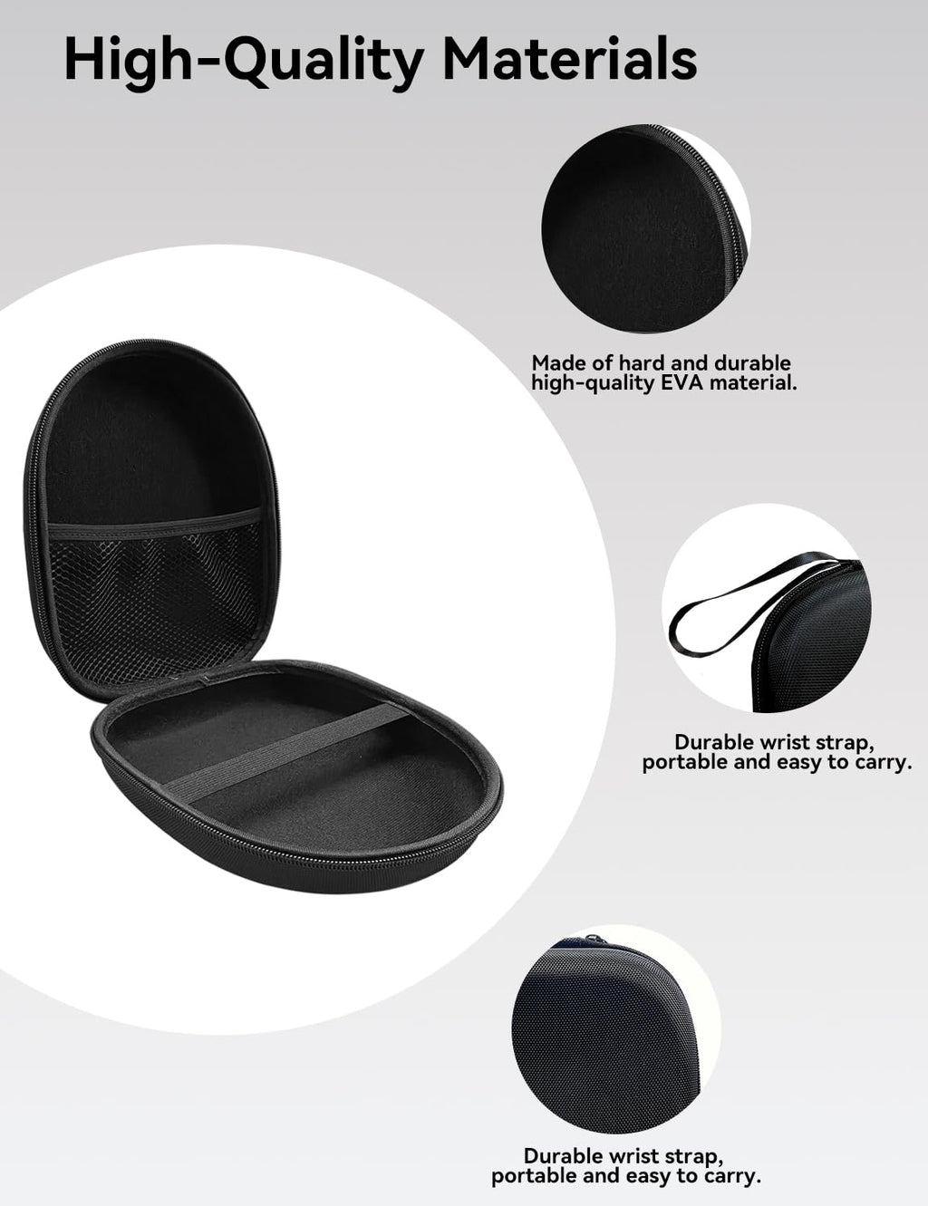 MAS CARNEY Over Ear Headphones Case for Sony, JBL, Anker, KVIDIO and School