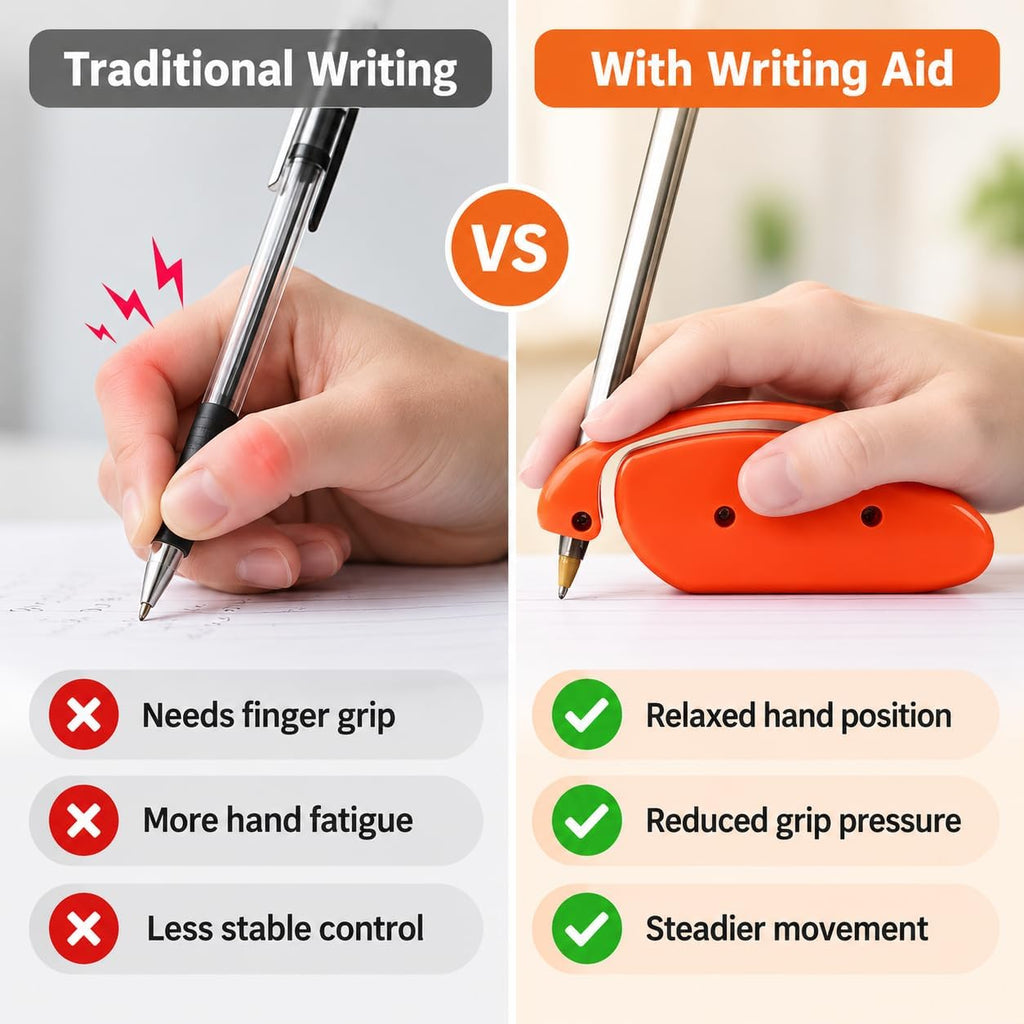 1 PC Adaptive Writing Aid, Assistive Writing Device Orange