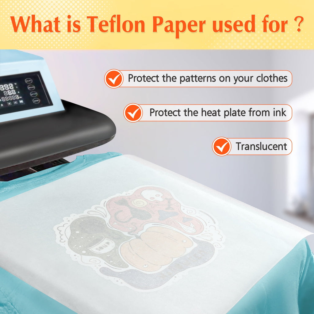 TransOurDream 35 Pack PTFE Teflon Paper 16×11.7" 20 Sheets and Teflon