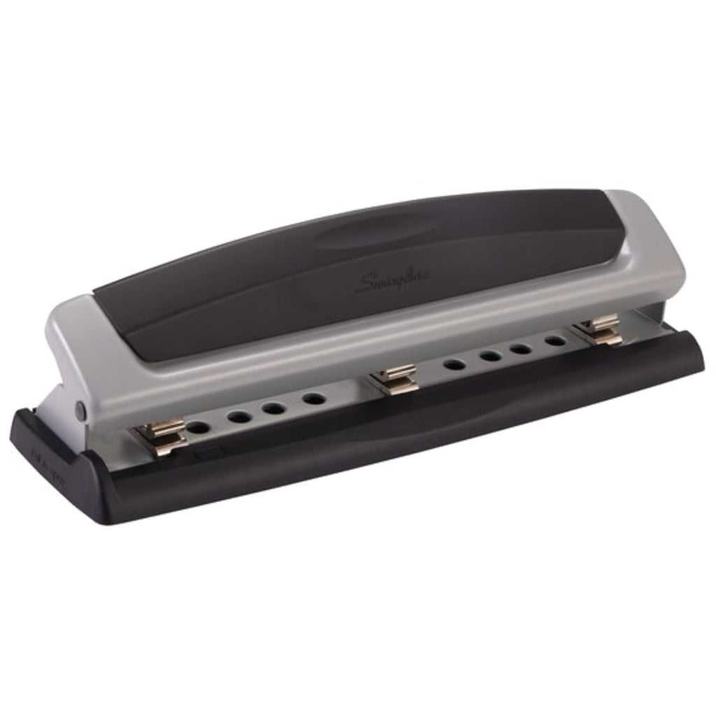 Swingline Precision Pro 3-Hole Punch – 10-Sheet Capacity, Adjustable 2-3 Hole, Metal (74037)