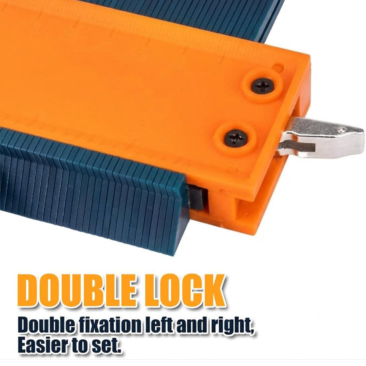 Saker Contour Gauge Duplication-Adjustable Lock-Precisely Copy Irregular Shape-Irregular Woodworking Tracing-Must Have Tool for DIY Handyman Men Husband Dad 10 Inch+5 Inch