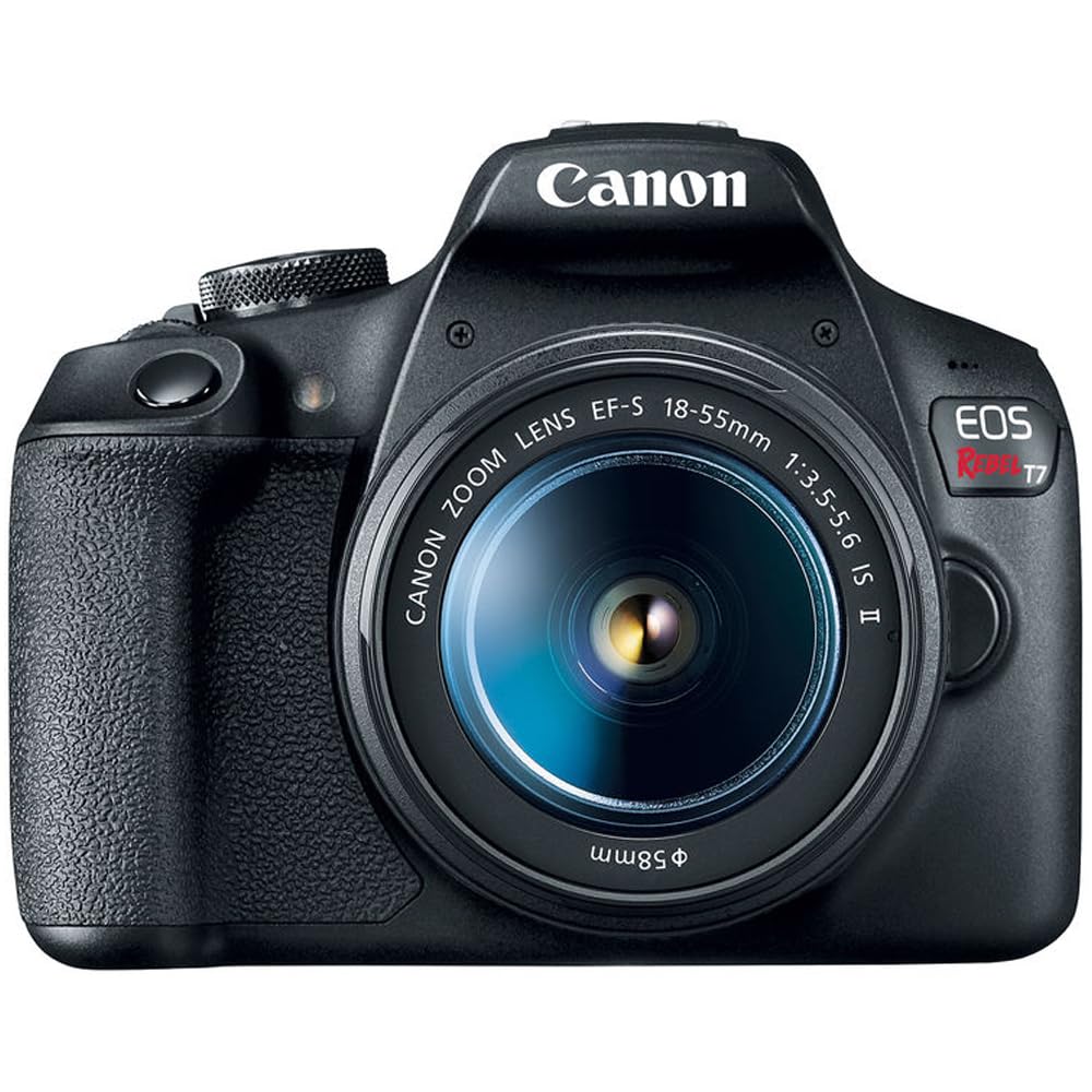 Canon EOS Rebel T7 DSLR Camera with EF-S 18-55mm F3.5-5.6 is II Lens Bundle
