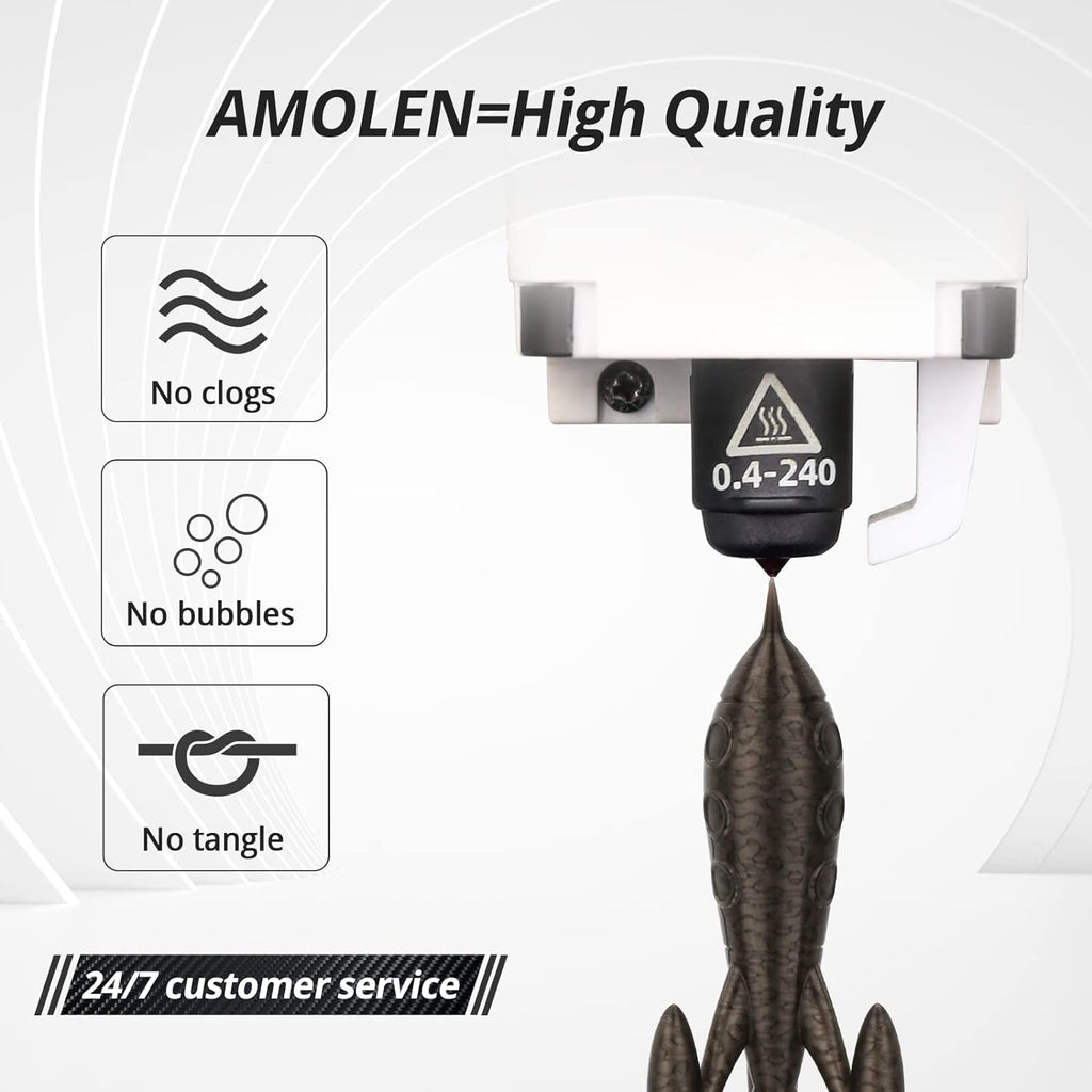 AMOLEN 3D PLA Printer Filament, 1.75mm Glow in The Dark Shiny Firefly Blue PLA Filament for 3D Printing, Best with UV Lamps, 1kg Spool (2.2lbs), Dimensional Accuracy +/- 0.02 mm, Fit Most 3D Printers