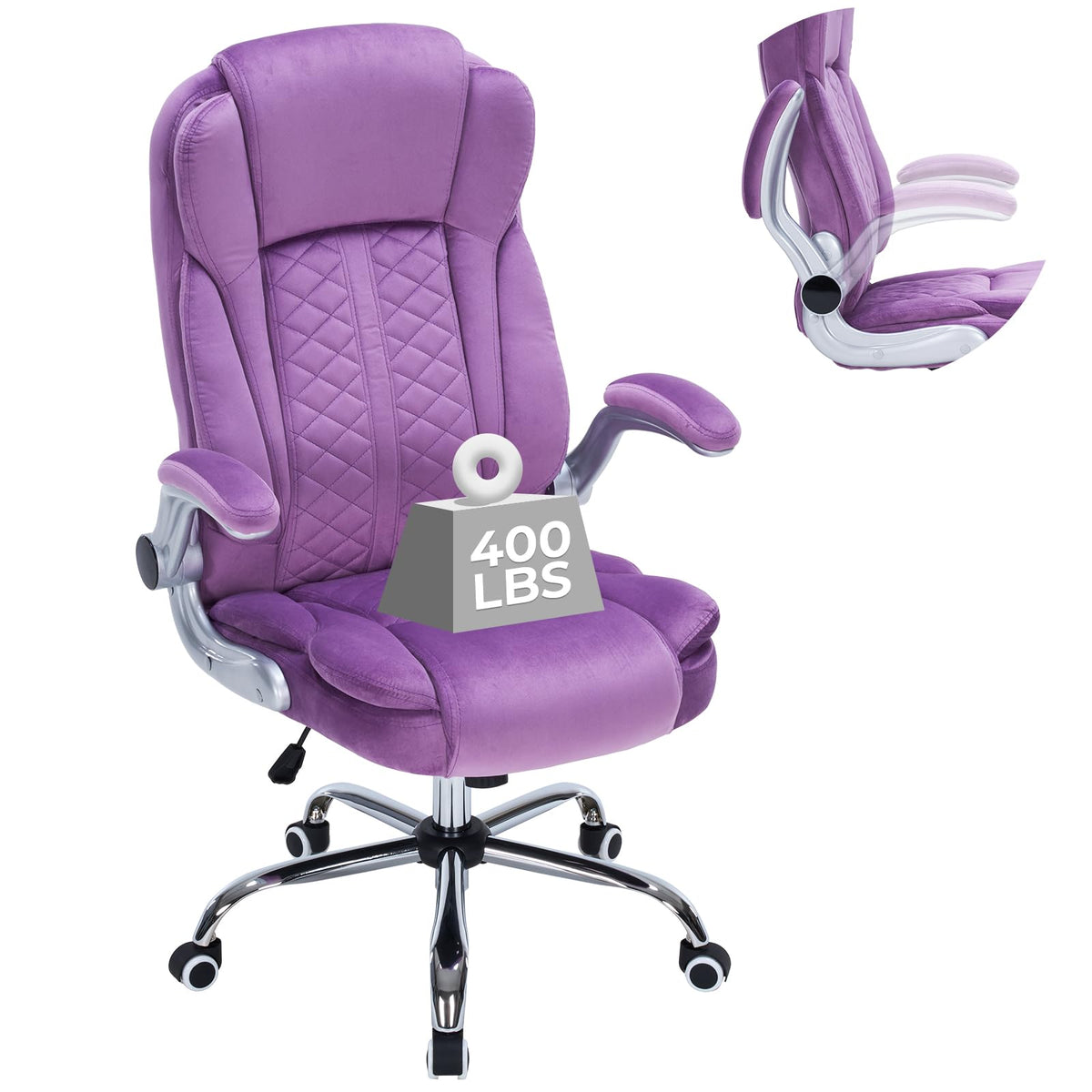 HESL 350 lb High-Back Executive Desk Chair (Multiple Colors)