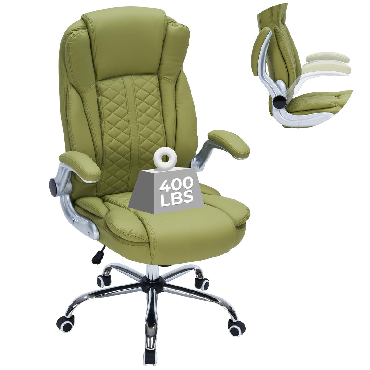 HESL 350 lb High-Back Executive Desk Chair (Multiple Colors)