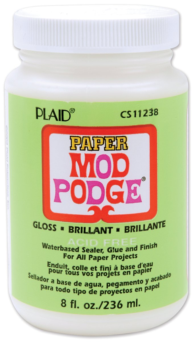 Mod Podge Paper Decoupage Glue, Sealer & Finish – Acid-Free, Matte or Gloss
