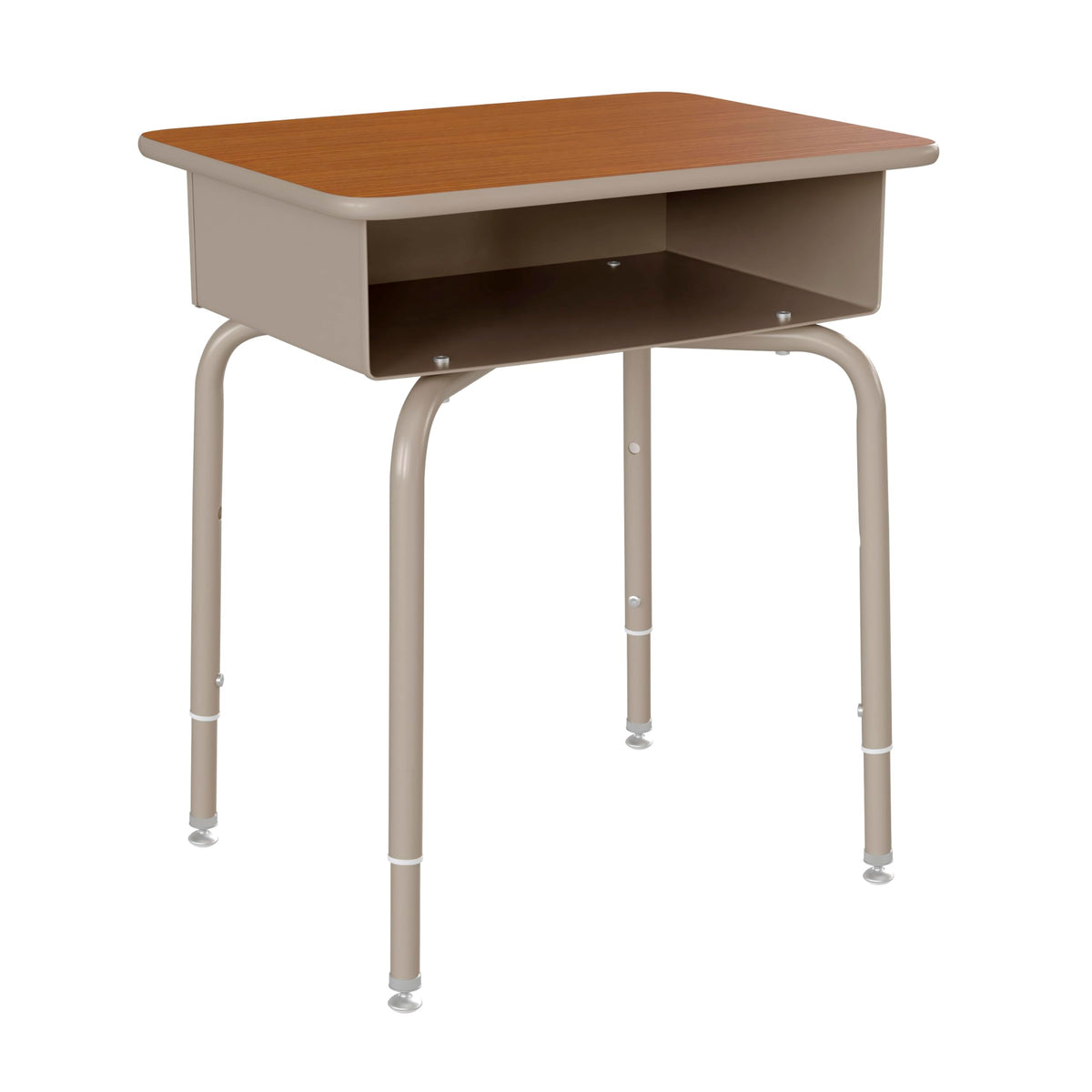 EMMA + OLIVER Adjustable Student Desk with Book Box