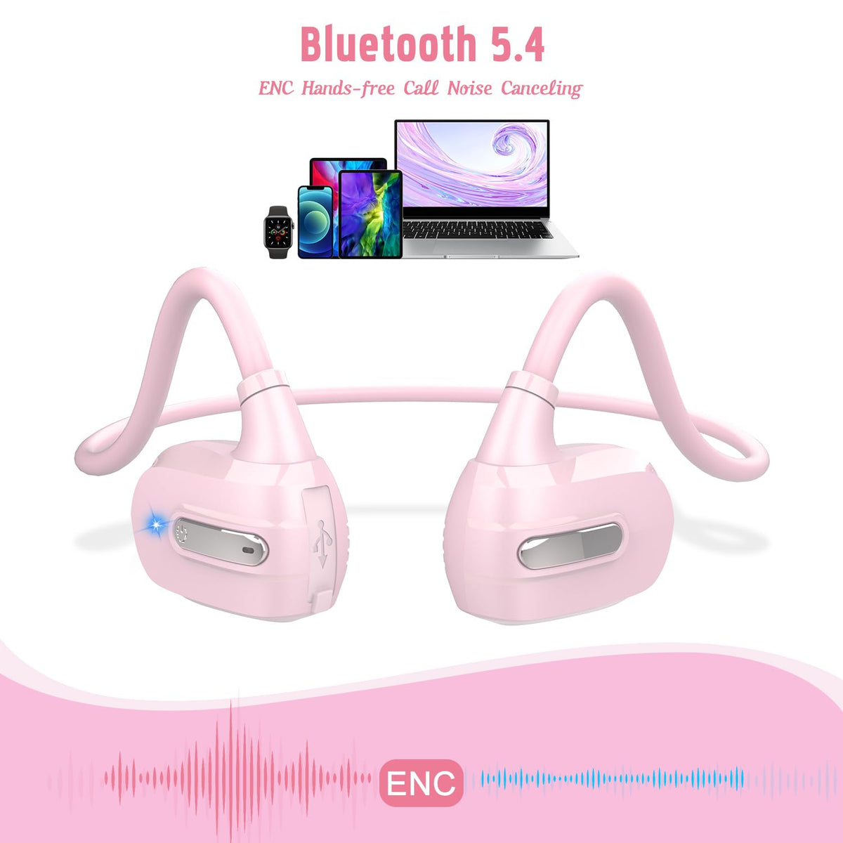 BANIGIPA Kids Headphones, Open Ear Headphones for Teens Child Boys Girls