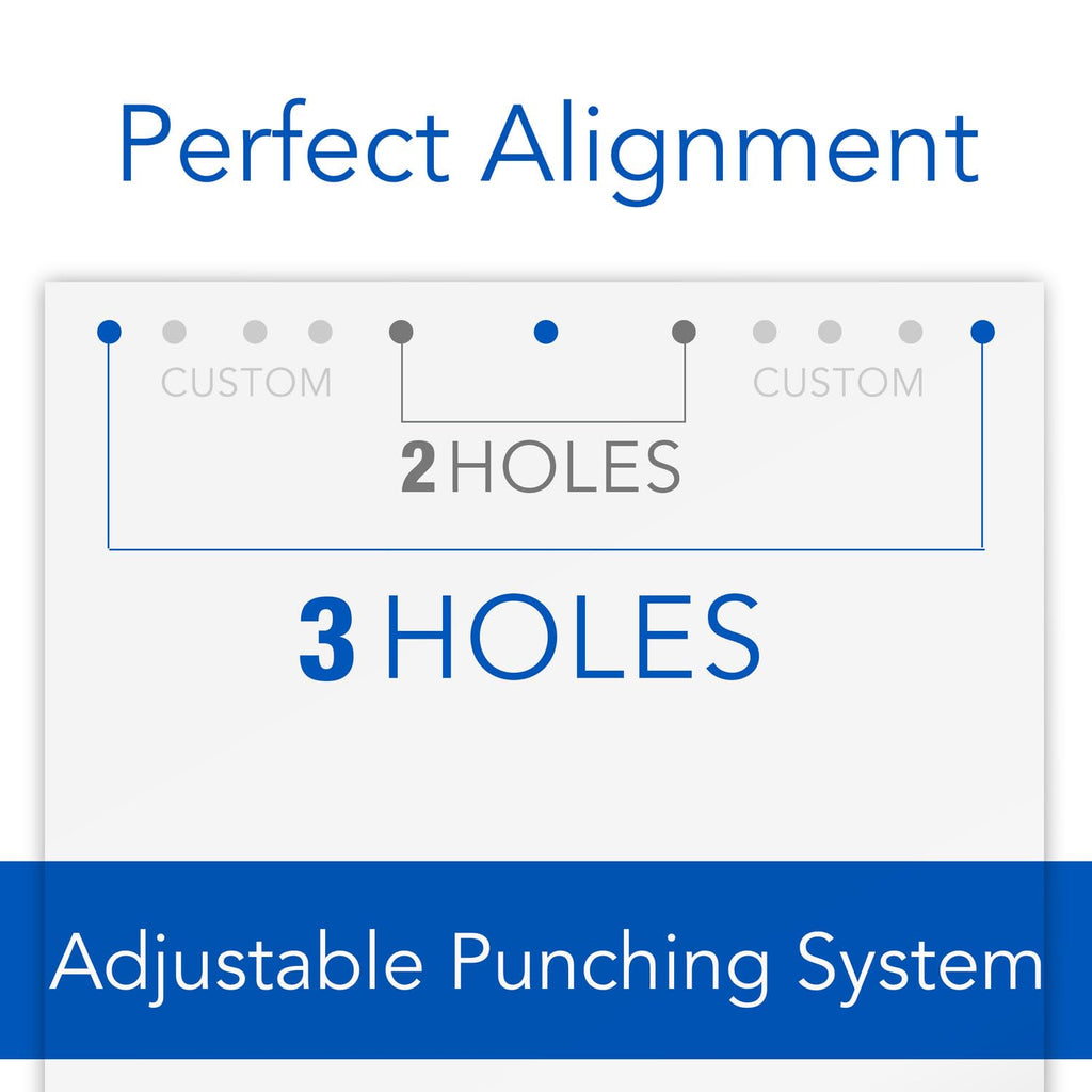 Swingline Precision Pro 3-Hole Punch – 10-Sheet Capacity, Adjustable 2-3 Hole, Metal (74037)