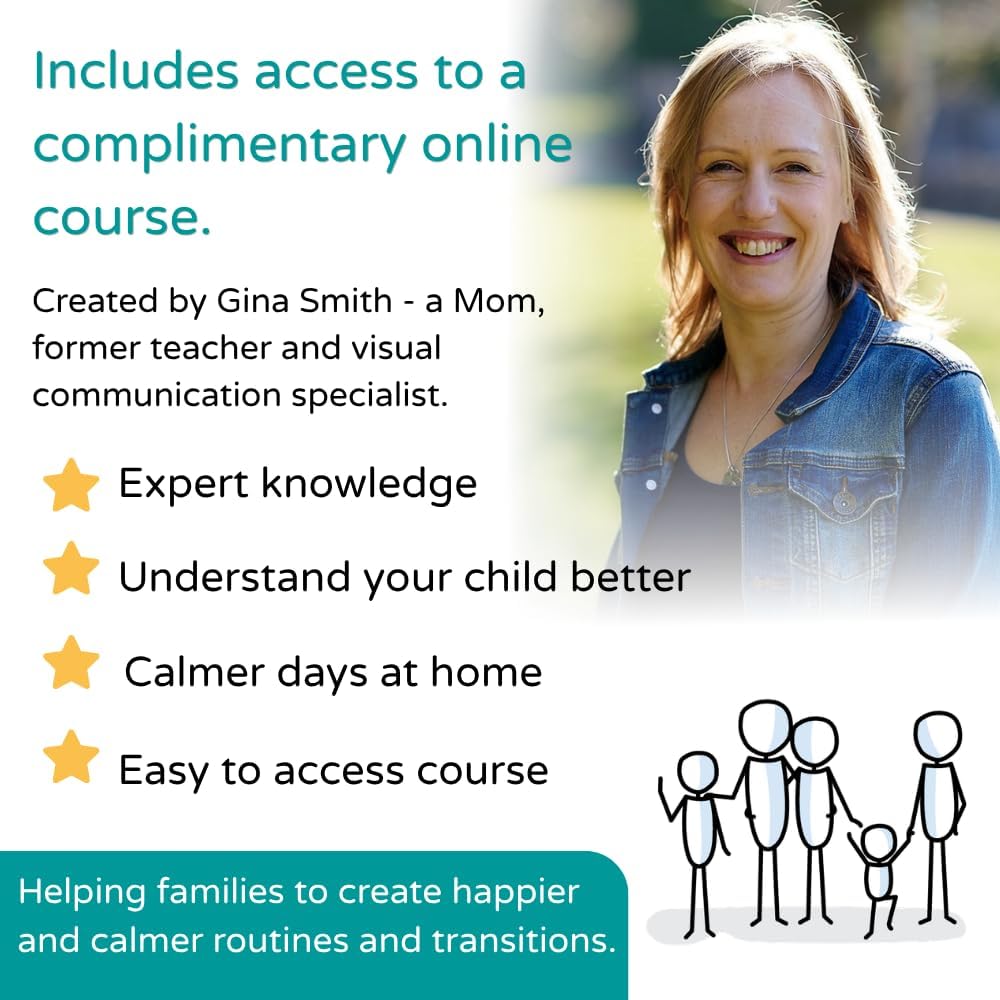 Visual Schedule Daily Routine Chart for Kids with Course - Autism ADHD