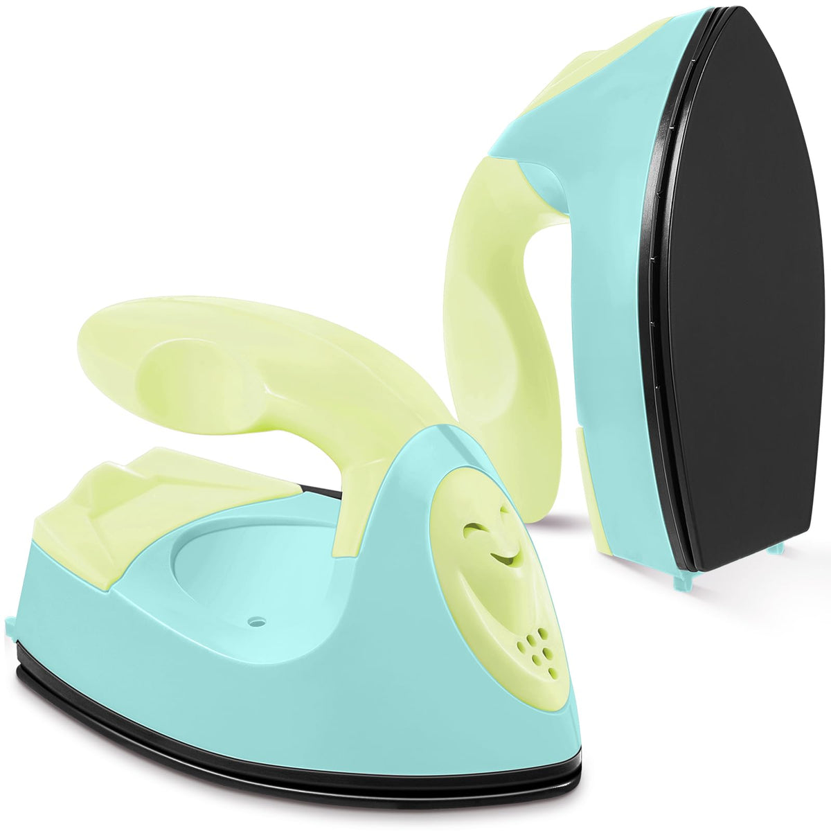 Honoson Mini Iron for Craft Small Iron on Patch Fuse Bead, Mint Green
