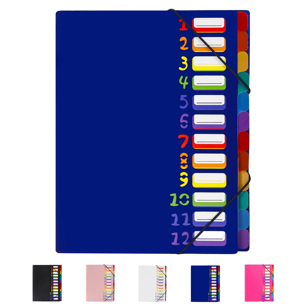 24 Pockets Expanding File Folder Organizer,Accordion File Organizer