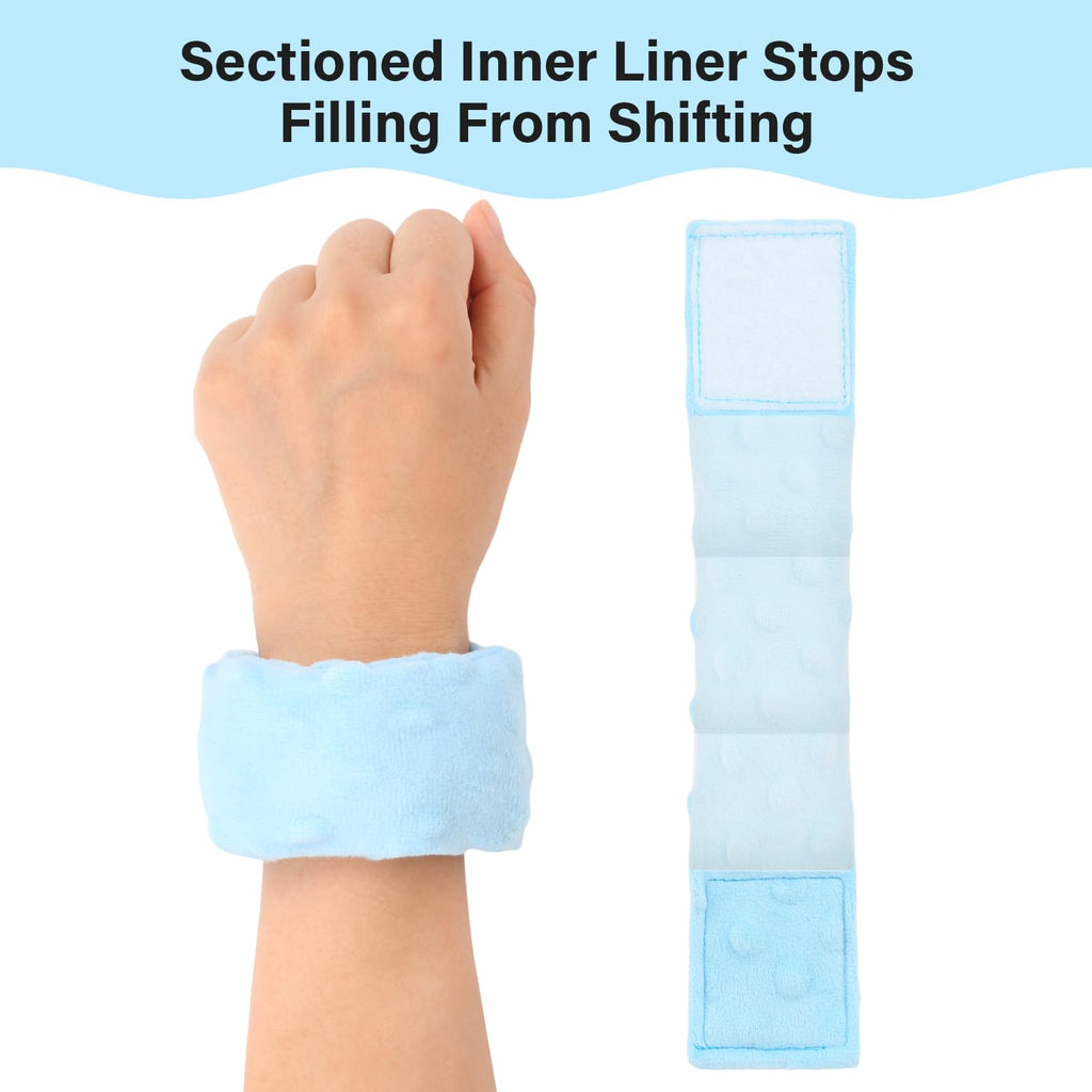 Sensory Weighted Bracelets for Kids, Sensory Wristbands for Autism ADHD SPD Anxiety Relief, Calming and Focus for Special Needs Child, Two Pack, Light Purple