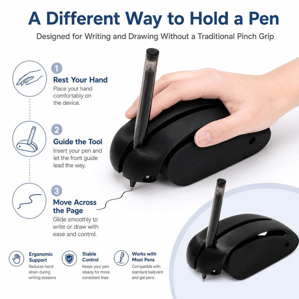 1 PC Adaptive Writing Aid, Assistive Writing Device Orange