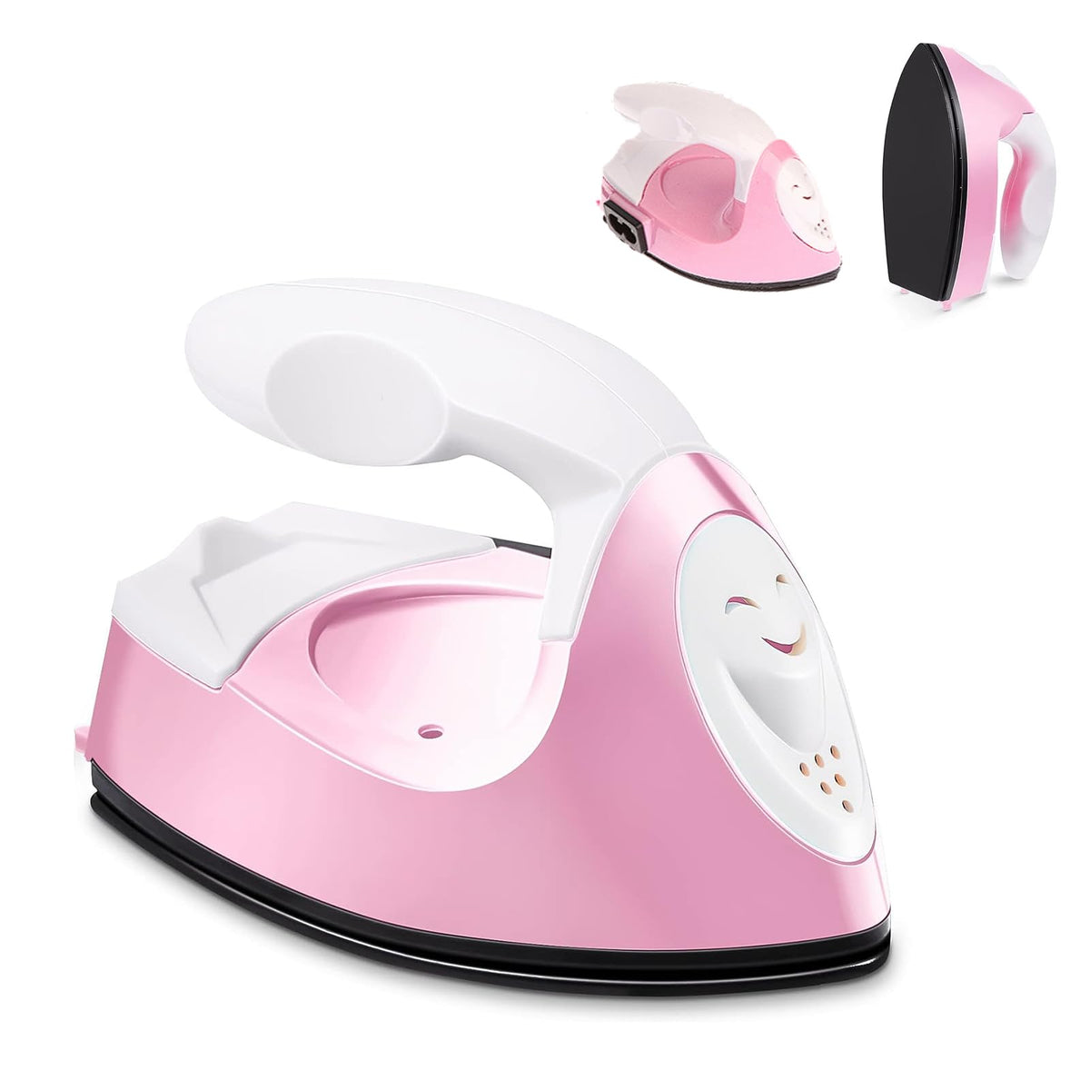 Mini Heat Press Portable Craft Iron For Fuse Beads, Black