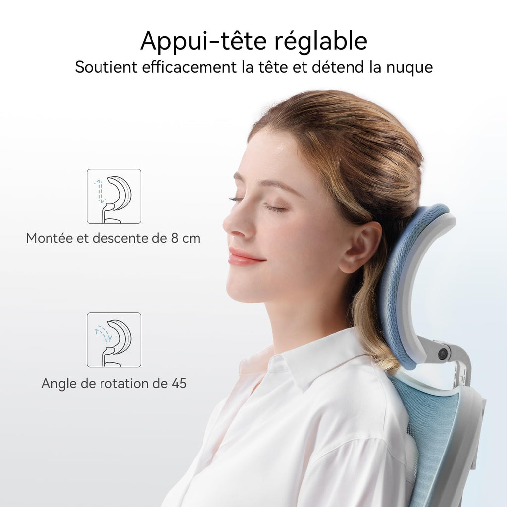 SIHOO M18 Ergonomic Office Chair, Mesh Back Desk Chair with Headrest