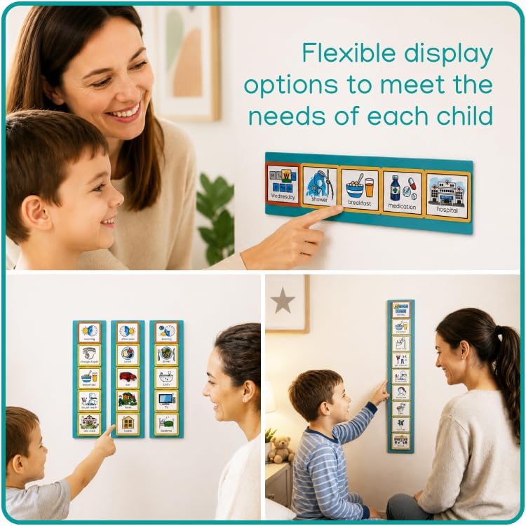 Visual Schedule Daily Routine Chart for Kids with Course - Autism ADHD
