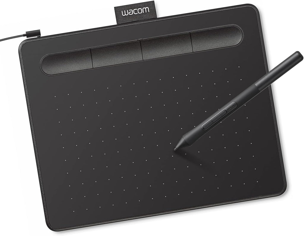 Wacom Intuos Small, Wired Graphic Drawing Tablet with Pen + Software