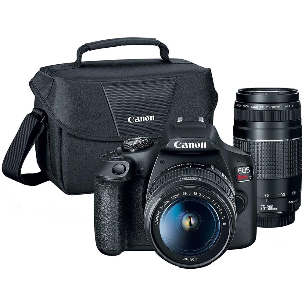 Canon EOS Rebel T7 DSLR Camera with EF-S 18-55mm F3.5-5.6 is II Lens Bundle