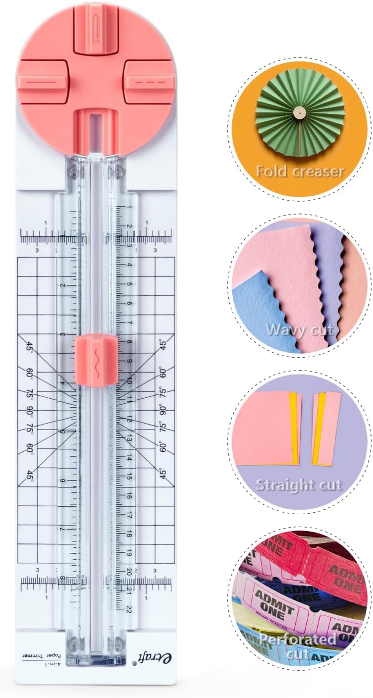 Ecraft: 4-in-1 Paper Trimmer & Scrapbooking Cutter