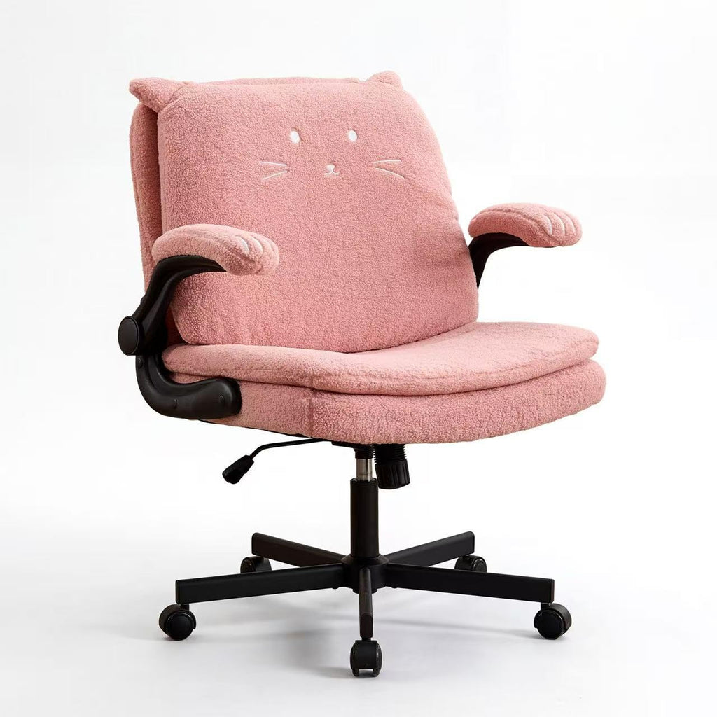 TUNYI Wide Cushioned Desk Chair with Wheels (Multiple Colors)