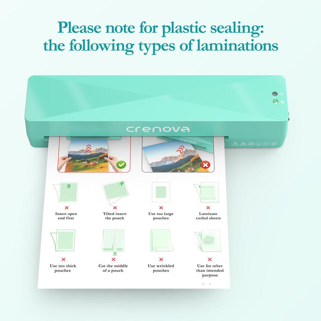 13" A4 Thermal Laminator with 10 Laminating Sheets
