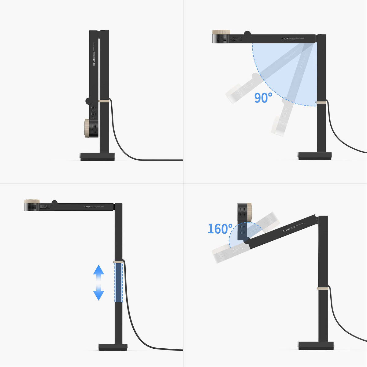 CZUR Fancy S Pro 12MP USB Document Camera - Black