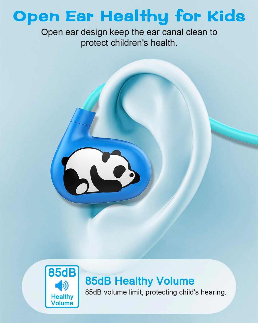 BANIGIPA Kids Headphones, Open Ear Headphones for Teens Child Boys Girls