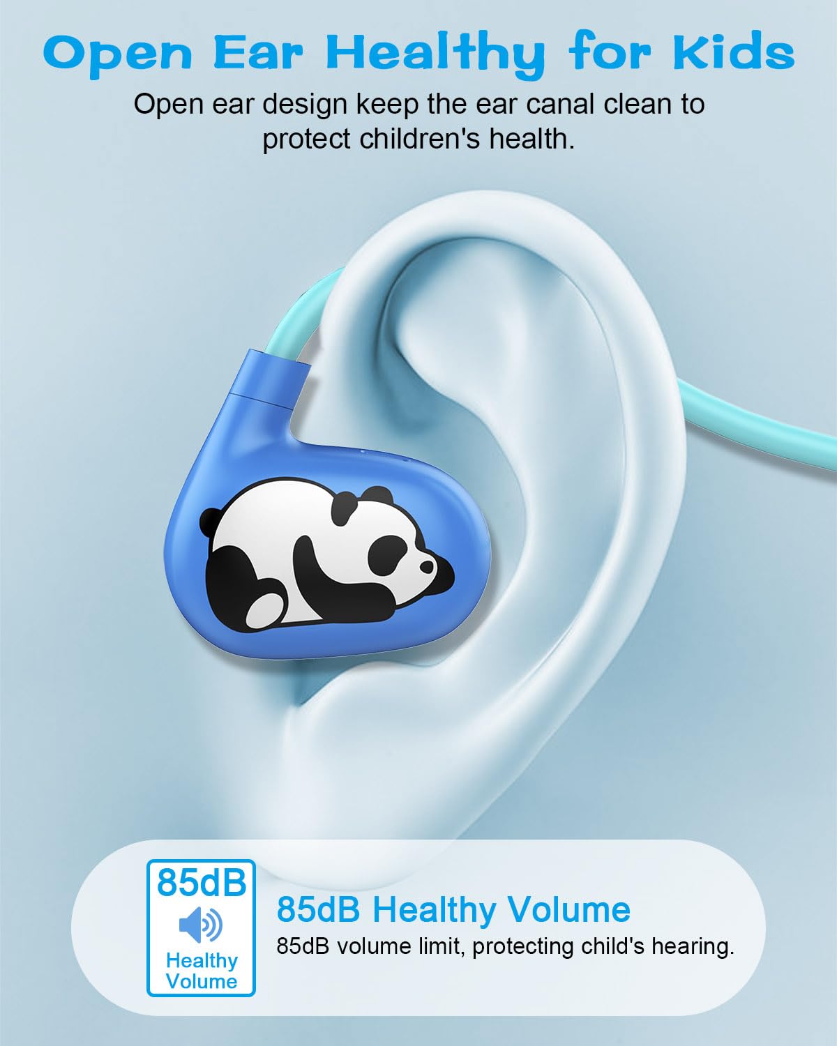 BANIGIPA Kids Headphones, Open Ear Headphones for Teens Child Boys Girls