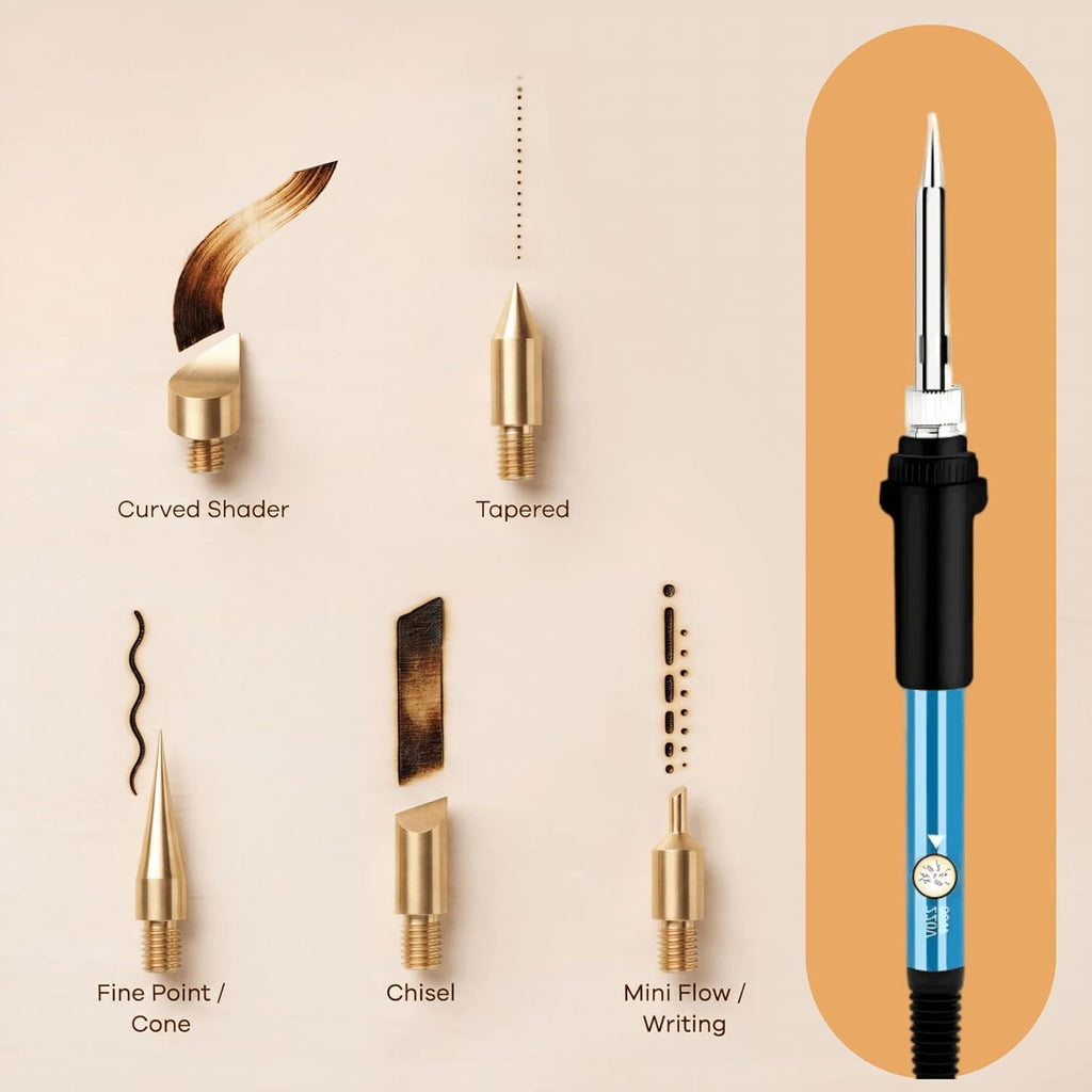 TOPWOOZU Wood Burning Tool Kit for Adults Beginners Christmas Gifts for Men