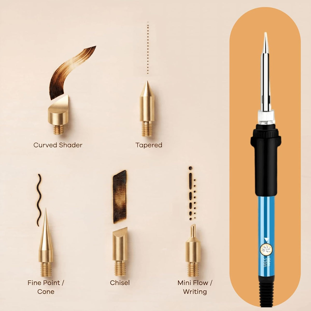 TOPWOOZU Wood Burning Tool Kit for Adults Beginners Christmas Gifts for Men
