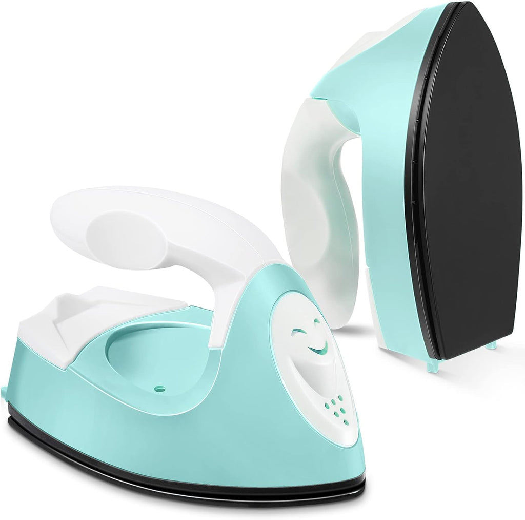 Honoson Mini Iron for Craft Small Iron on Patch Fuse Bead, Mint Green