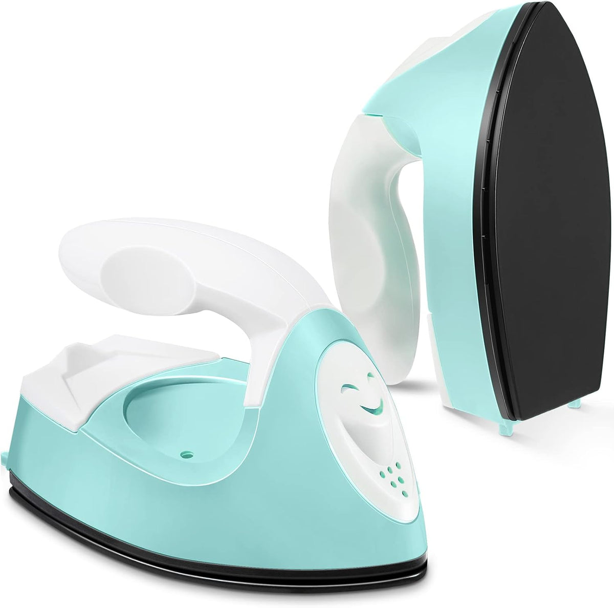 Honoson Mini Iron for Craft Small Iron on Patch Fuse Bead, Mint Green