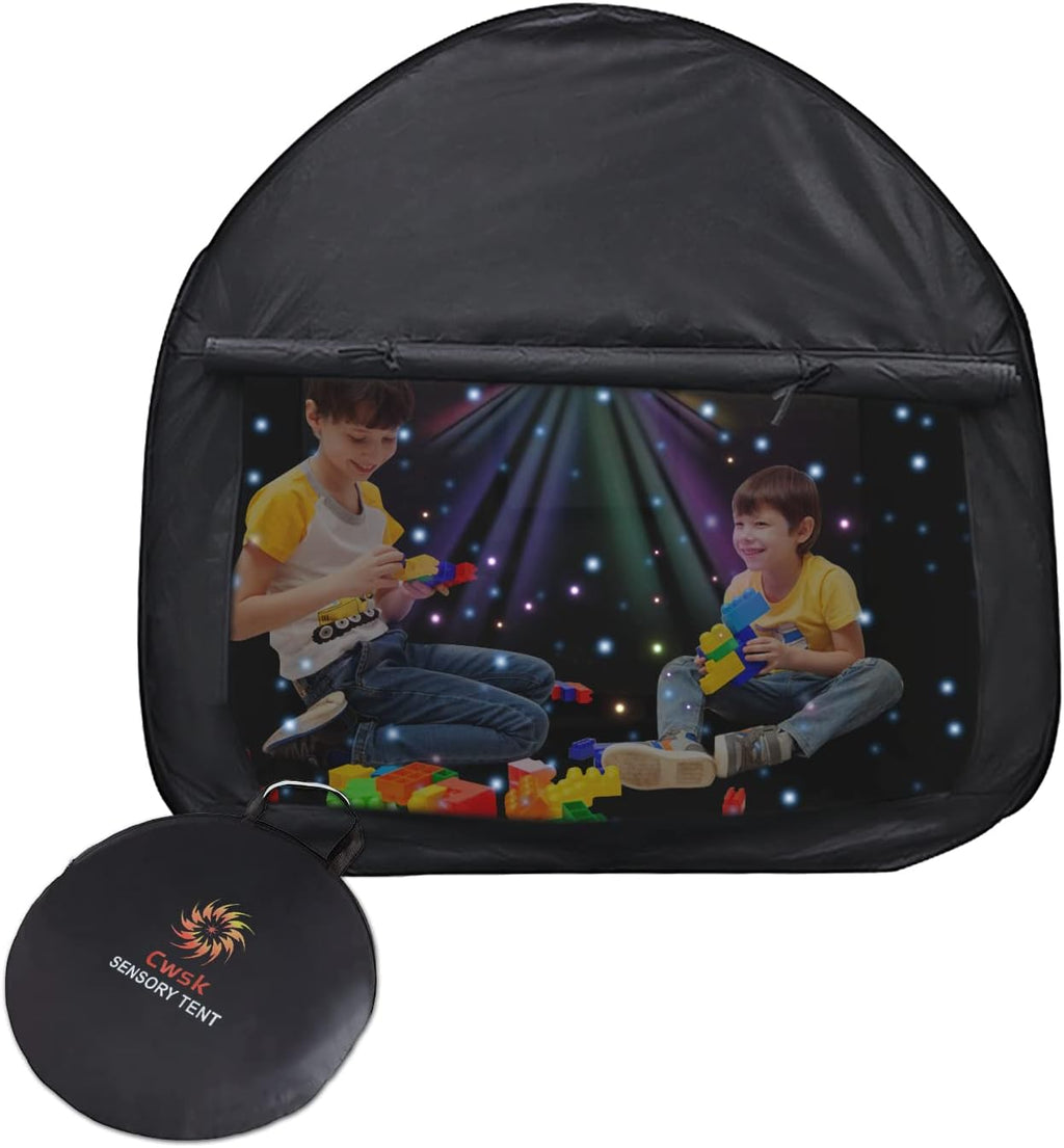Sensory Tent for Kids 35.4 * 35.4 * 35.4 in- CPC Certified Calming Hideout with Blackout & Quiet Corner | Portable Collapsible Pop-Up Tent for Autism, ADHD, SPD | Improve Focus in Classroom, Bedroom