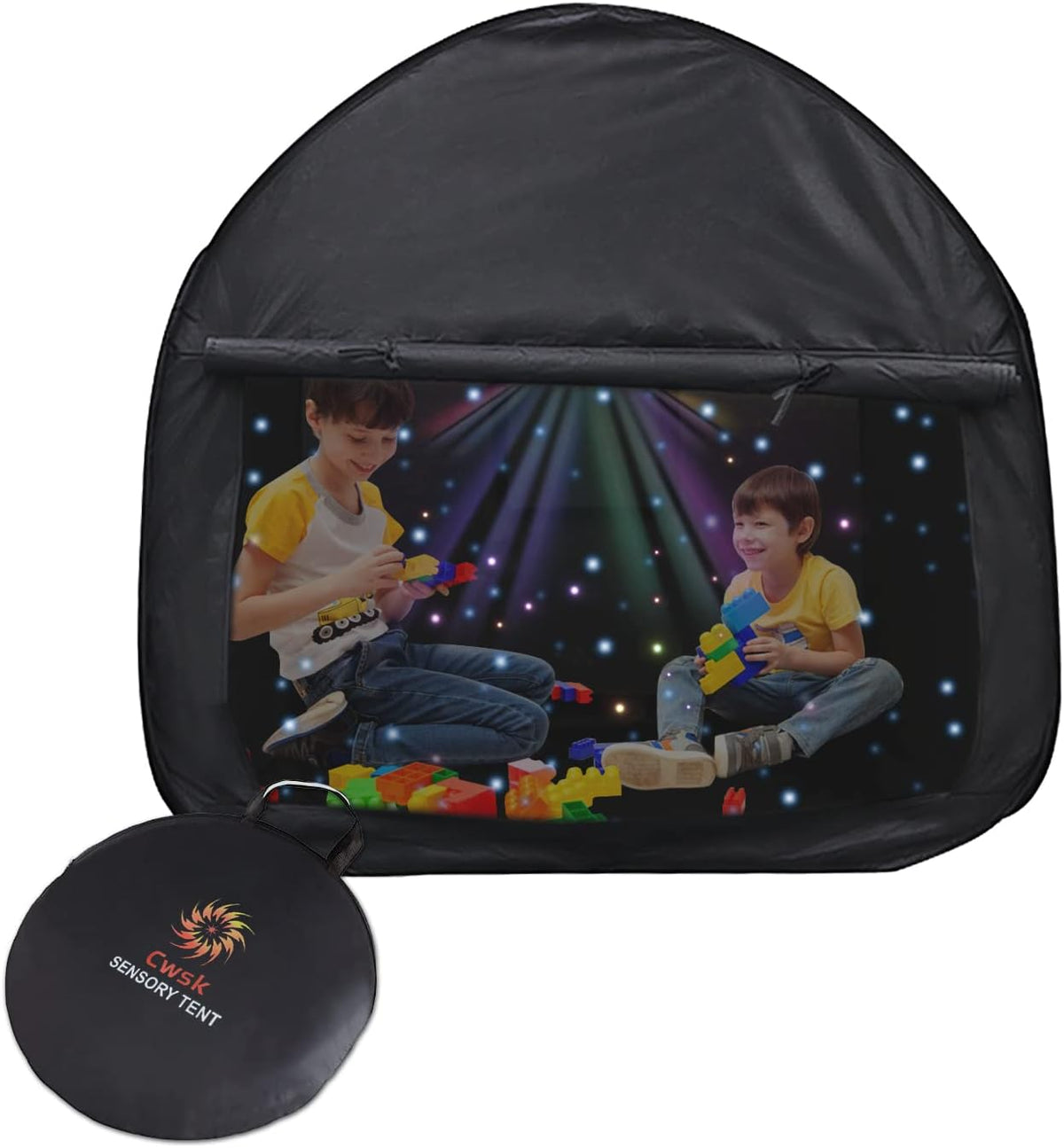 Sensory Tent for Kids 35.4 * 35.4 * 35.4 in- CPC Certified Calming Hideout with Blackout & Quiet Corner | Portable Collapsible Pop-Up Tent for Autism, ADHD, SPD | Improve Focus in Classroom, Bedroom