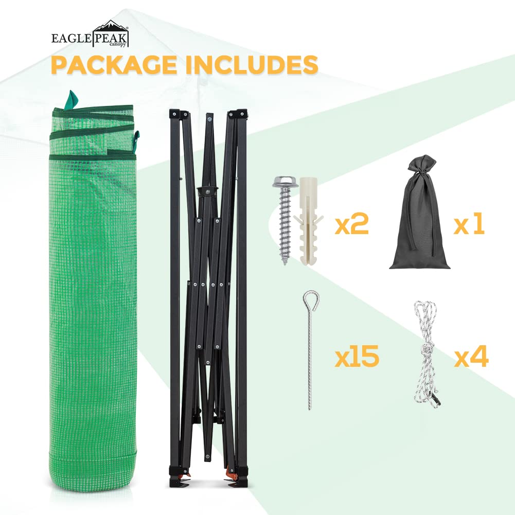EAGLE PEAK Pop-Up Walk-In Greenhouse (Multiple Sizes)