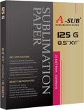 A-SUB Sublimation Paper 8.5x11 Inch 110 Sheets 125g
