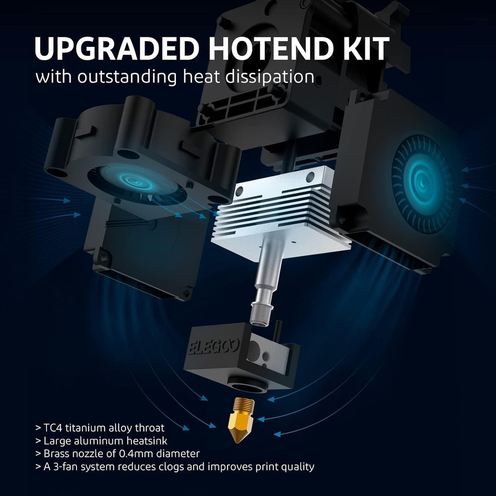 ELEGOO Neptune 3 Pro 3D Printer, Quick Assembly with Auto Leveling