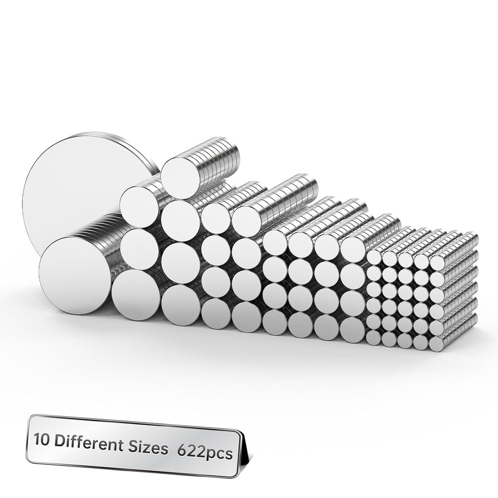Magnet for Crafts, 622PCS Small Neodymium Magnet for 3D Printing
