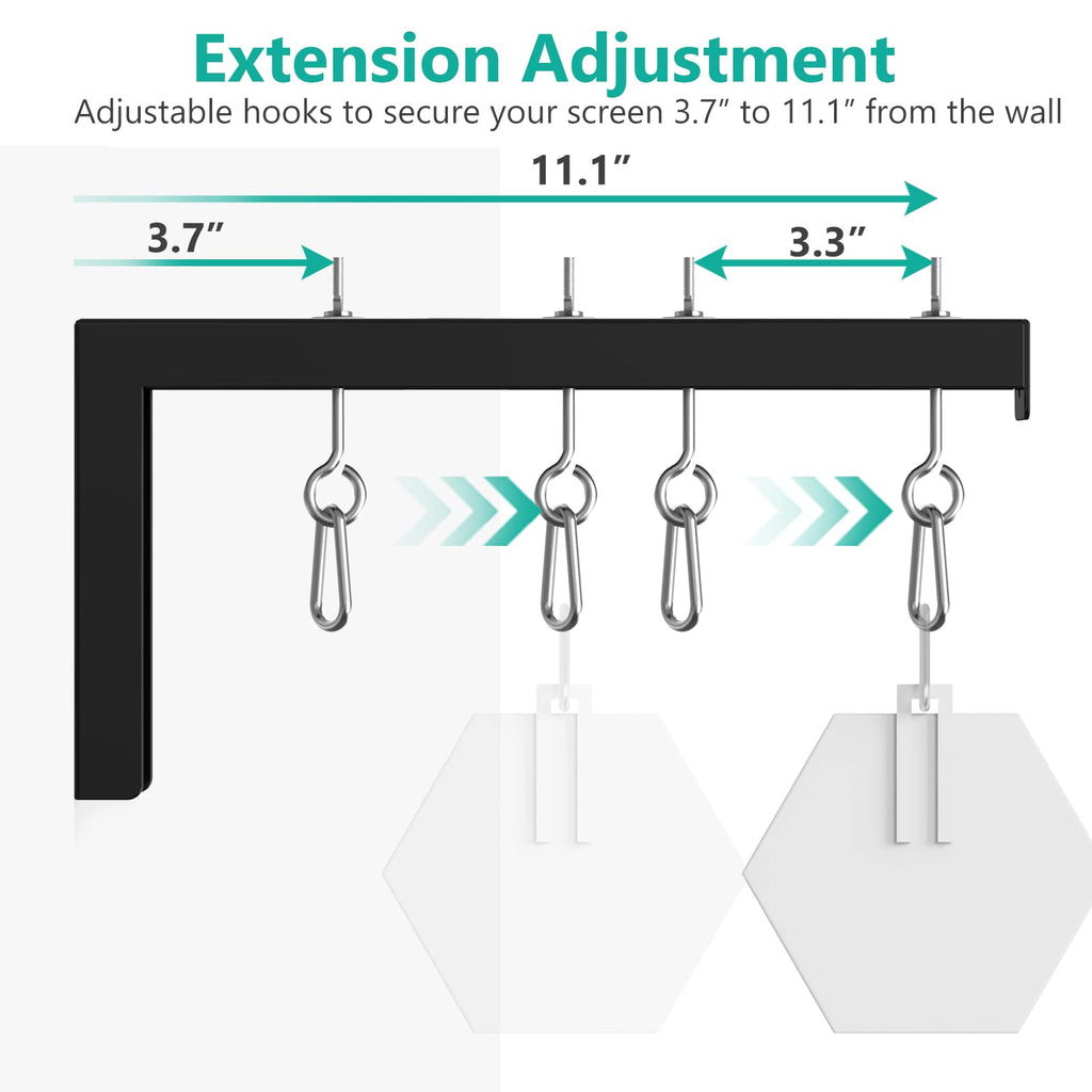 WALI Universal Projector Screen Ceiling Mount, Holds up to 66 lbs