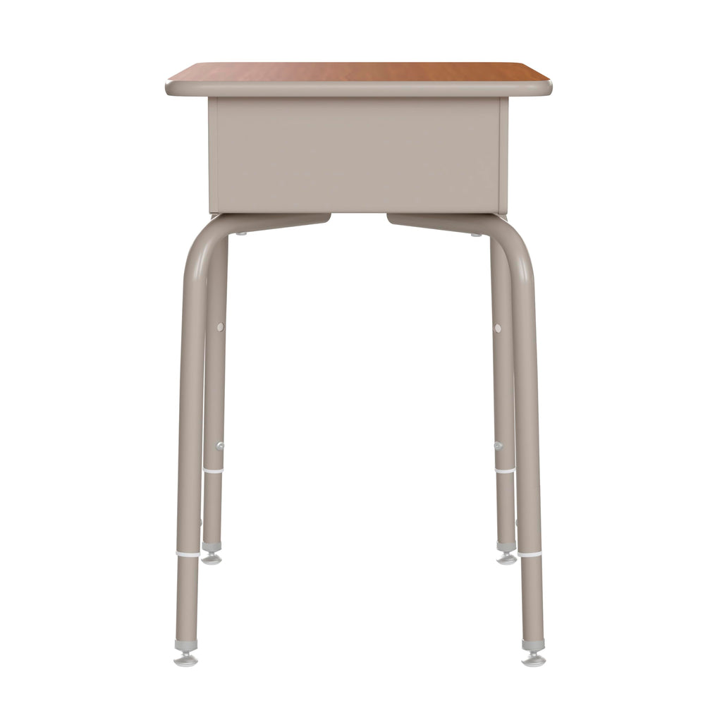 EMMA + OLIVER Adjustable Student Desk with Book Box