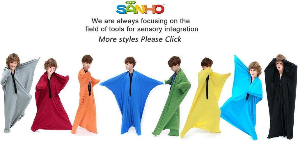 SANHO Dynamic Movement Sensory Sox - Updated Version, Small, 3-5 Years, 40" L x 27" W Green