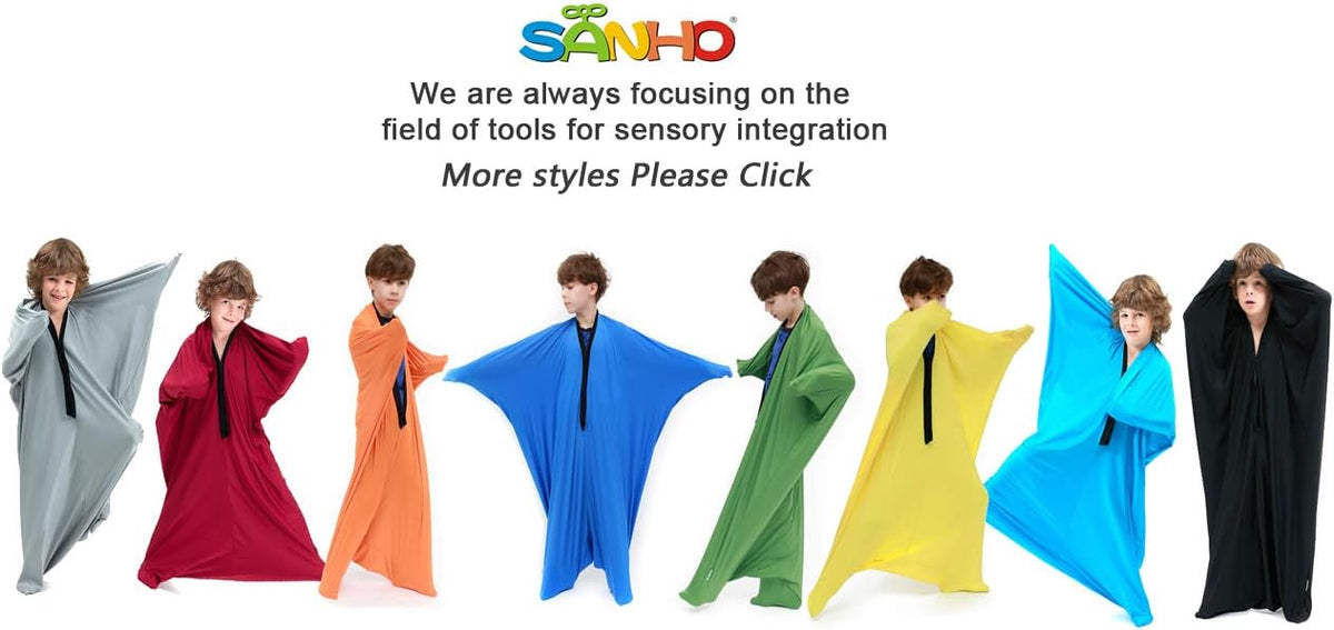 SANHO Dynamic Movement Sensory Sox - Updated Version, Small, 3-5 Years, 40" L x 27" W Green